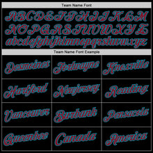 Load image into Gallery viewer, Custom Black Crimson-Teal Authentic Throwback Basketball Jersey