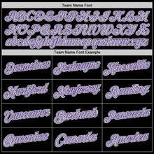 Load image into Gallery viewer, Custom Black Gray-Purple Authentic Throwback Basketball Jersey