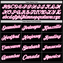 Load image into Gallery viewer, Custom Black White-Pink Authentic Throwback Basketball Jersey