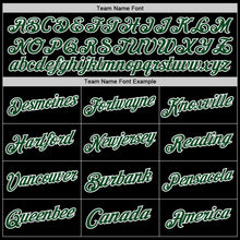 Load image into Gallery viewer, Custom Black Green-White Authentic Throwback Basketball Jersey