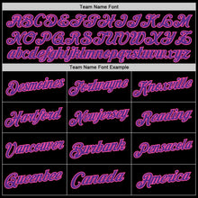 Load image into Gallery viewer, Custom Black Purple-Pink Authentic Throwback Basketball Jersey