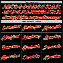 Load image into Gallery viewer, Custom Black Cream-Red Authentic Throwback Basketball Jersey