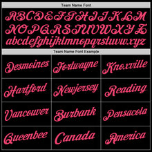 Load image into Gallery viewer, Custom Black Neon Pink Authentic Throwback Basketball Jersey