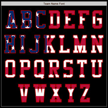 Load image into Gallery viewer, Custom Black USA Flag-Red Authentic Baseball Jersey