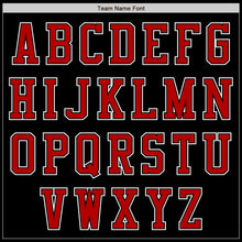 Load image into Gallery viewer, Custom Black Red-White Authentic Baseball Jersey