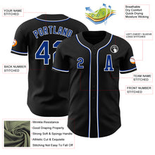 Load image into Gallery viewer, Custom Black Royal-White Authentic Baseball Jersey