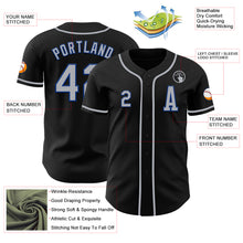 Load image into Gallery viewer, Custom Black Gray-Royal Authentic Baseball Jersey