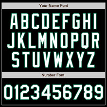 Load image into Gallery viewer, Custom Black White-Kelly Green Authentic Baseball Jersey