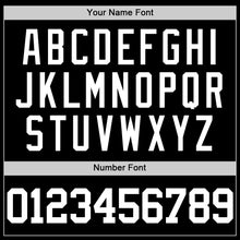 Load image into Gallery viewer, Custom Black White Authentic Throwback Basketball Jersey