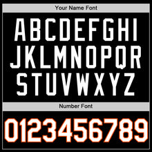 Load image into Gallery viewer, Custom Black White-Orange Authentic Basketball Jersey