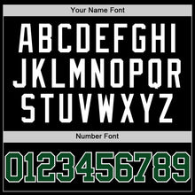 Load image into Gallery viewer, Custom Black Green-White Authentic Basketball Jersey