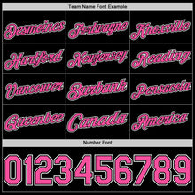 Load image into Gallery viewer, Custom Black Pink-White Authentic Basketball Jersey