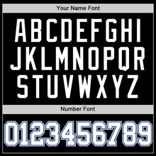 Load image into Gallery viewer, Custom Black White-Royal Authentic Basketball Jersey