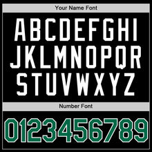 Load image into Gallery viewer, Custom Black Kelly Green-White Authentic Basketball Jersey