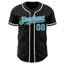 Load image into Gallery viewer, Custom Black Panther Blue-White Authentic Baseball Jersey