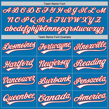 Load image into Gallery viewer, Custom Blue White-Red Authentic Baseball Jersey