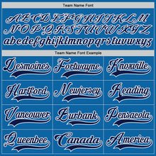 Load image into Gallery viewer, Custom Blue Navy-White Hockey Jersey