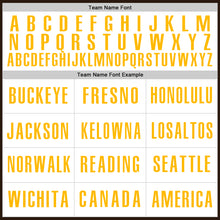 Load image into Gallery viewer, Custom Brown White-Gold Authentic Baseball Jersey