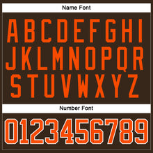 Load image into Gallery viewer, Custom Brown Orange-White Hockey Jersey