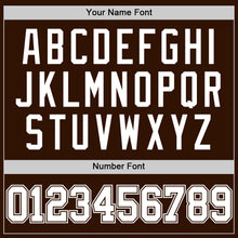 Load image into Gallery viewer, Custom Brown White Authentic Basketball Jersey