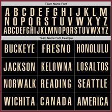 Load image into Gallery viewer, Custom Burgundy Black-City Cream Authentic Baseball Jersey