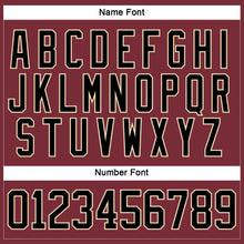 Load image into Gallery viewer, Custom Burgundy Black-Cream Hockey Lace Neck Jersey