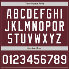Load image into Gallery viewer, Custom Burgundy White Authentic Baseball Jersey