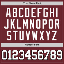 Load image into Gallery viewer, Custom Burgundy White-Black Authentic Basketball Jersey