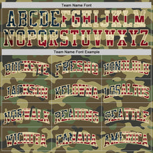 Load image into Gallery viewer, Custom Camo Vintage USA Flag Cream-Black Authentic Salute To Service Basketball Jersey