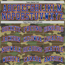 Load image into Gallery viewer, Custom Camo Royal White-Red Authentic Salute To Service Basketball Jersey