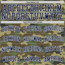 Load image into Gallery viewer, Custom Camo Navy-White Authentic Salute To Service Basketball Jersey