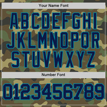 Load image into Gallery viewer, Custom Camo Navy-Teal Authentic Salute To Service Basketball Jersey