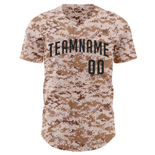Load image into Gallery viewer, Custom Camo Black Authentic Salute To Service Baseball Jersey