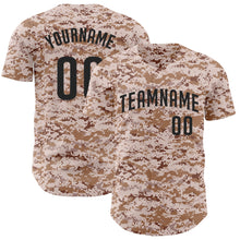 Load image into Gallery viewer, Custom Camo Black Authentic Salute To Service Baseball Jersey