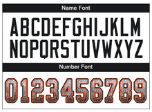Load image into Gallery viewer, Custom White Black-Orange Drift Fashion Football Jersey