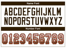 Load image into Gallery viewer, Custom White Brown-Orange Drift Fashion Football Jersey