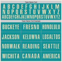 Load image into Gallery viewer, Custom Cream Teal-Gray Authentic Baseball Jersey