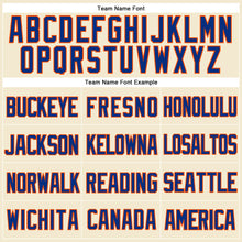 Load image into Gallery viewer, Custom Cream Royal-Orange Mesh Authentic Throwback Baseball Jersey