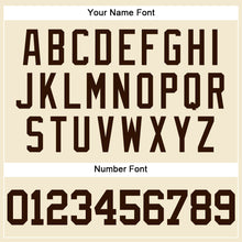 Load image into Gallery viewer, Custom Cream Brown Mesh Authentic Throwback Baseball Jersey