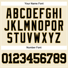 Load image into Gallery viewer, Custom Cream Black-Old Gold Mesh Authentic Throwback Baseball Jersey