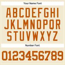 Load image into Gallery viewer, Custom Cream Texas Orange Mesh Authentic Throwback Baseball Jersey