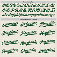 Load image into Gallery viewer, Custom Cream Red-Green Authentic Baseball Jersey