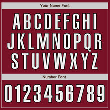 Load image into Gallery viewer, Custom Crimson White-Black Authentic Baseball Jersey