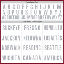 Load image into Gallery viewer, Custom Crimson White-Gray Authentic Baseball Jersey