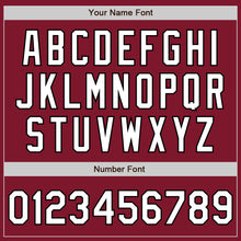 Load image into Gallery viewer, Custom Crimson White-Black Authentic Baseball Jersey