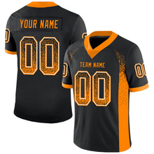 Load image into Gallery viewer, Custom Black Bay Orange-White Drift Fashion Football Jersey