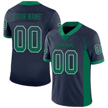 Load image into Gallery viewer, Custom Navy Kelly Green-White Drift Fashion Football Jersey