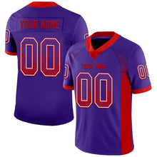 Load image into Gallery viewer, Custom Purple Red-White Drift Fashion Football Jersey