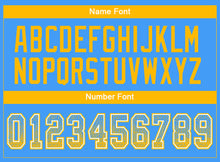 Load image into Gallery viewer, Custom Powder Blue Gold-White Drift Fashion Football Jersey
