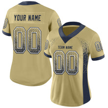 Load image into Gallery viewer, Custom Vegas Gold Navy-White Drift Fashion Football Jersey